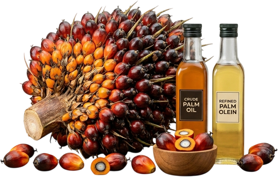 Fresh Oil Palm is a premium-quality agricultural product harvested at peak ripeness to ensure high oil content and superior quality. It is widely used as a key raw material in the production of palm oil for food and industrial applications.